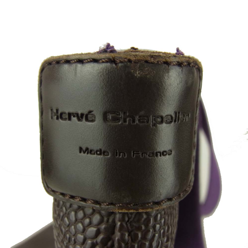 Herve Chapelier エルベ・シャプリエ 708GP スクエアトート A4サイズ ML ブラウン系【中古】