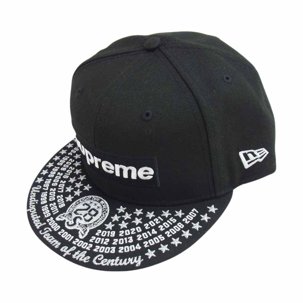 Supreme シュプリーム 21AW Undisputed Box Logo New Era シュプリーム アンディスピューティド ボックス ロゴ ニューエラ キャップ ブラック系 58.7cm【新古品】【未使用】【中古】