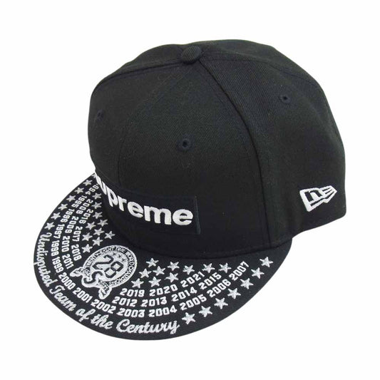 Supreme シュプリーム 21AW Undisputed Box Logo New Era シュプリーム アンディスピューティド ボックス ロゴ ニューエラ キャップ ブラック系 58.7cm【新古品】【未使用】【中古】