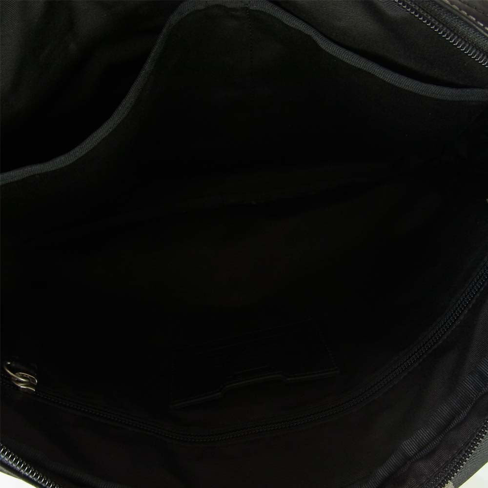 COACH コーチ 1361-F70812 レザー 2way ショルダー ブリーフケース ビジネスバッグ ブラック系【中古】