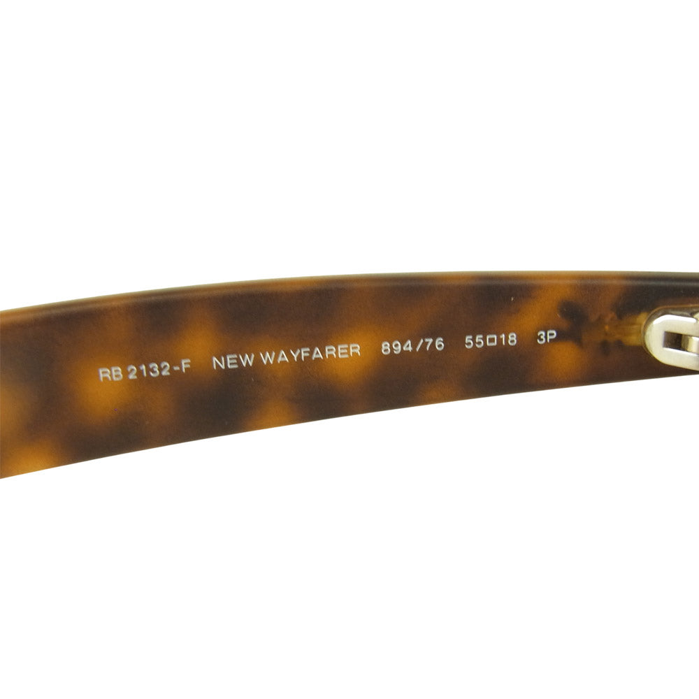 Ray-Ban レイバン RB2132-F ニュー ウェイファーラー サングラス ケース 箱 付き ブラウン系 55□18【中古】