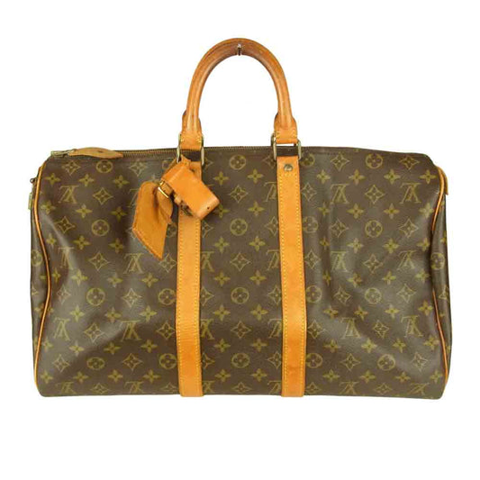 LOUIS VUITTON ルイ・ヴィトン M41428 モノグラム キーポル45 旧型 ボストン バッグ ブラウン系【中古】