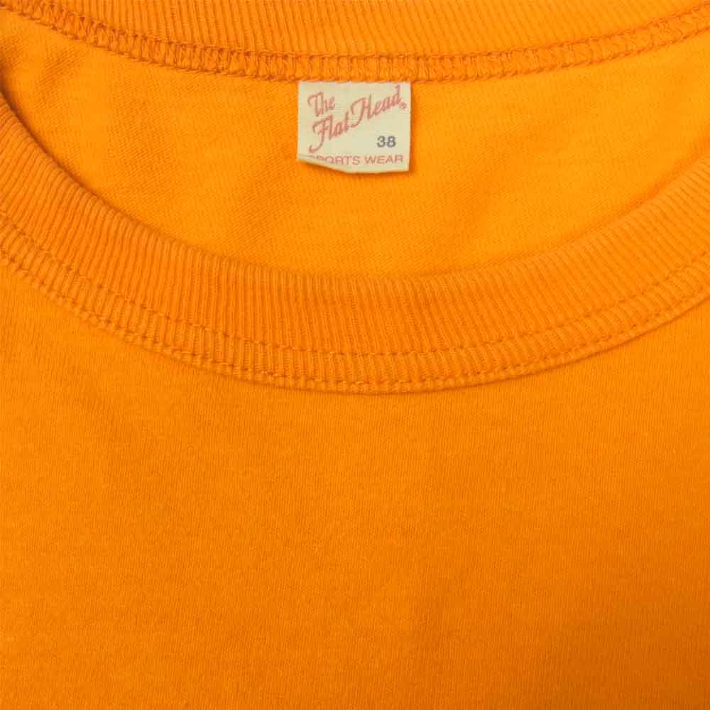 THE FLAT HEAD ザフラットヘッド 無地 カットソー オレンジ系 38【中古】