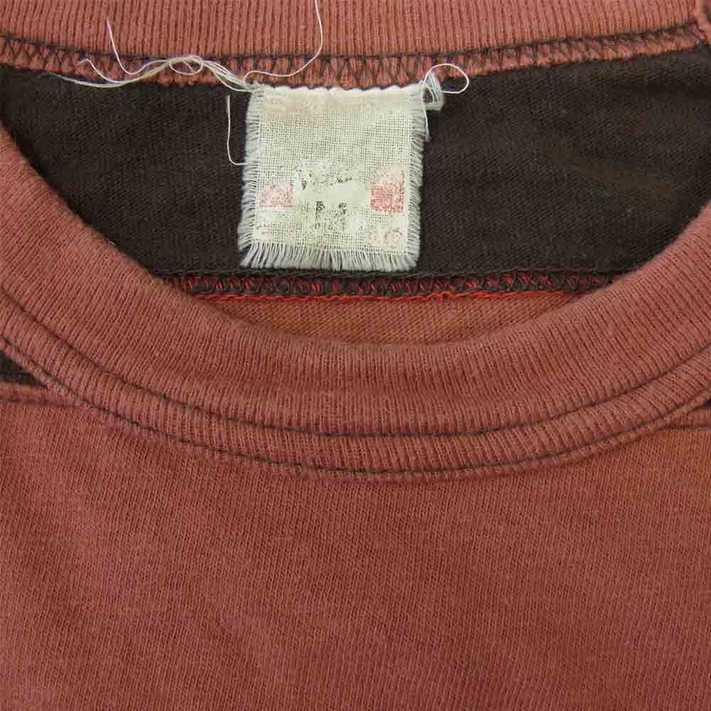 FREEWHEELERS フリーホイーラーズ 7分袖 カットソー エンジ系 M【中古】
