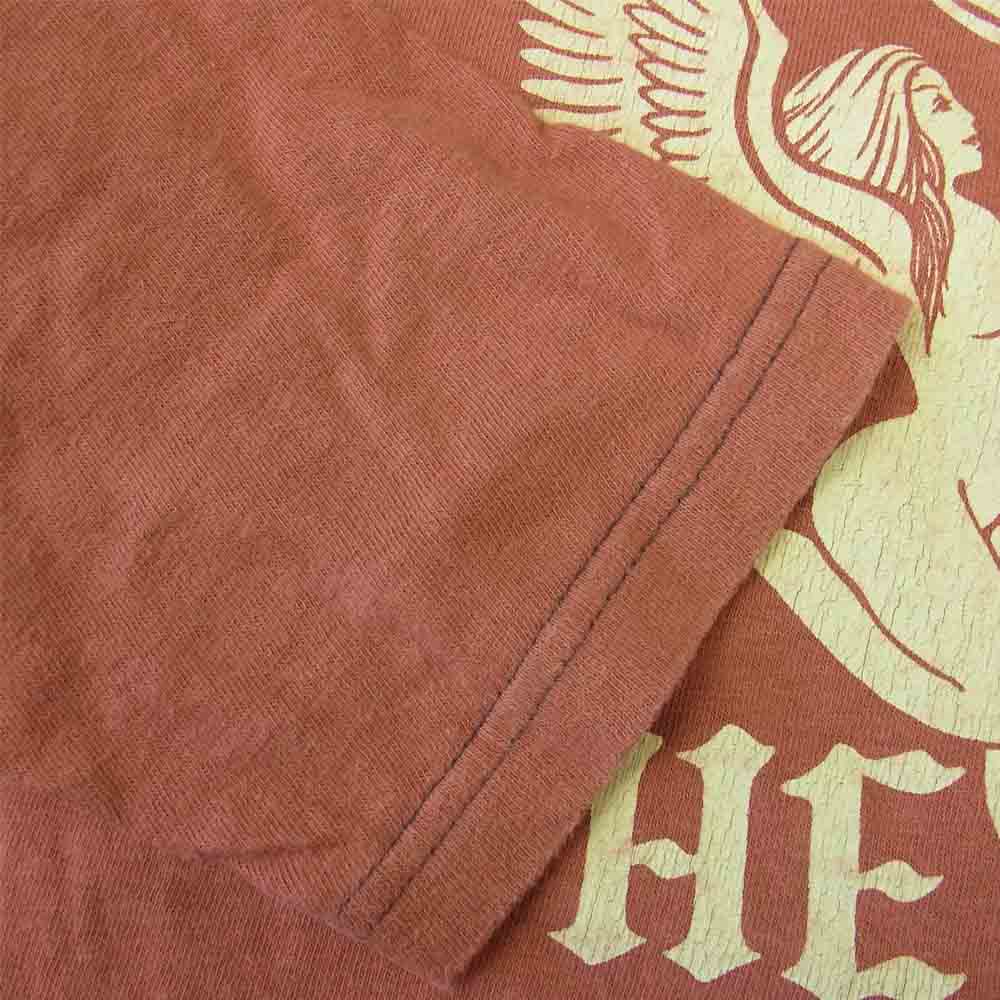FREEWHEELERS フリーホイーラーズ 7分袖 カットソー エンジ系 M【中古】