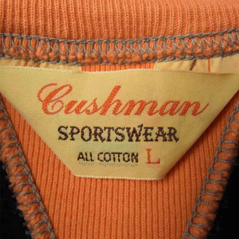 CUSHMAN クッシュマン 両V スウェット オレンジ系 ブラック系 L【中古】