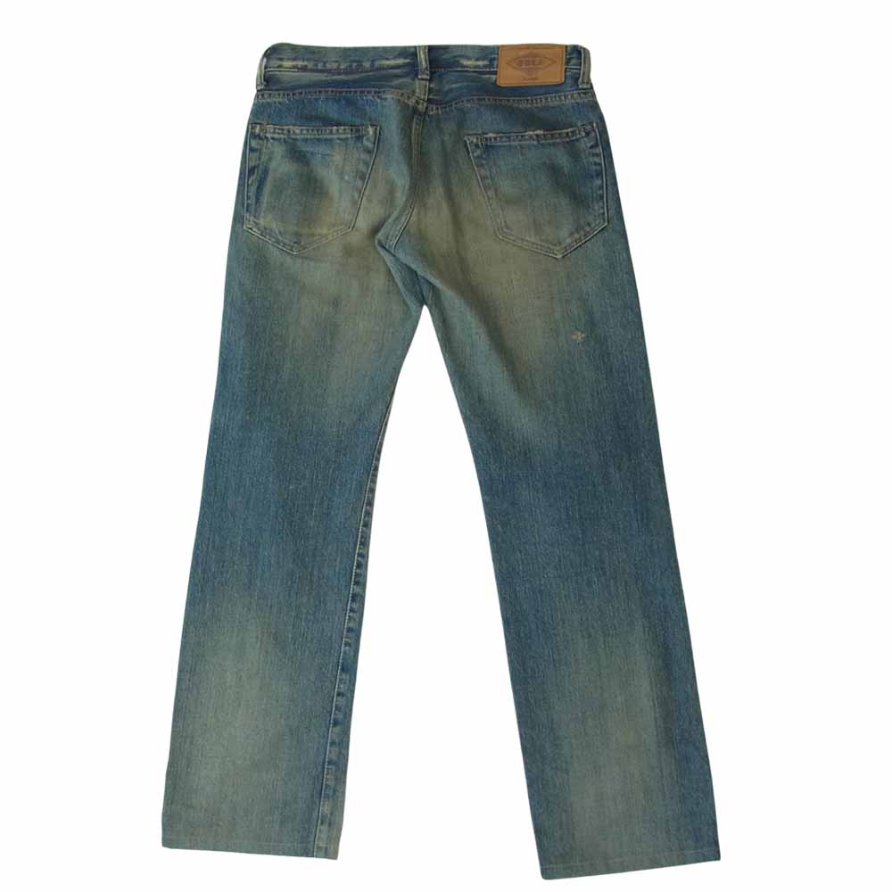 HYSTERIC GLAMOUR ヒステリックグラマー 4AP-2101 SP加工 小窓 リメイク スタッズ デニム パンツ インディゴブルー系 28【中古】
