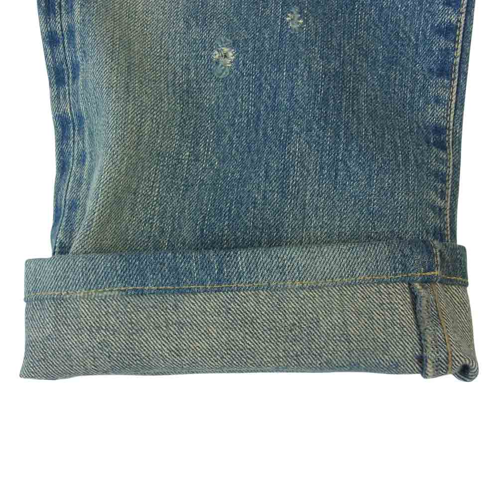HYSTERIC GLAMOUR ヒステリックグラマー 4AP-2101 SP加工 小窓 リメイク スタッズ デニム パンツ インディゴブルー系 28【中古】