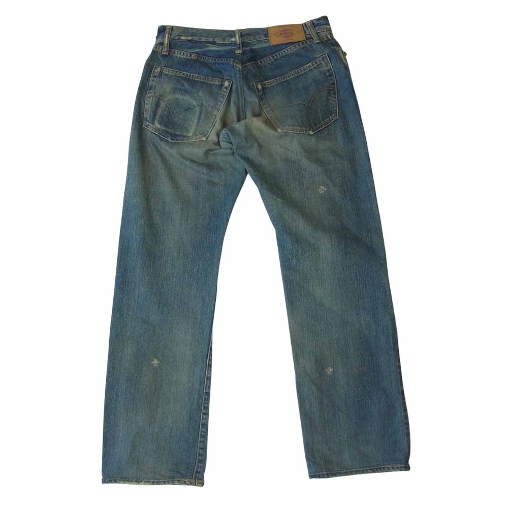 HYSTERIC GLAMOUR ヒステリックグラマー 4AP-1253 小窓 リメイク セルビッチ デニム パンツ インディゴブルー系 34【中古】