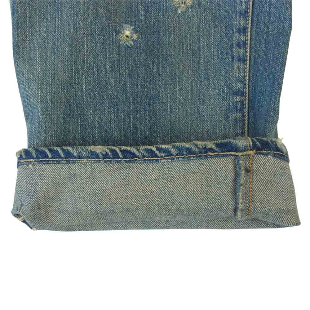 HYSTERIC GLAMOUR ヒステリックグラマー 4AP-1253 小窓 リメイク セルビッチ デニム パンツ インディゴブルー系 34【中古】
