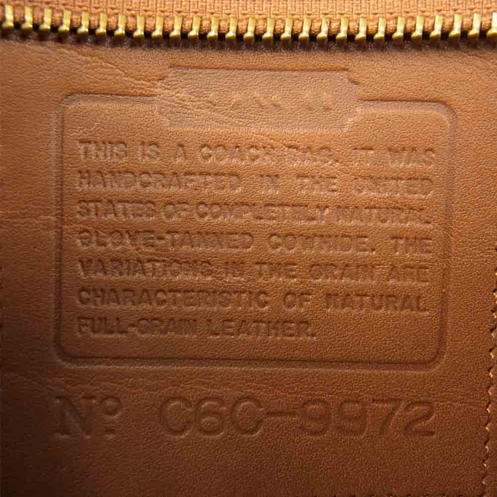 COACH コーチ 9972 オールド レザー クラッチ セカンド バッグ ブラウン系【中古】