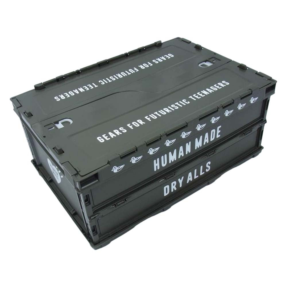 HUMAN MADE ヒューマンメイド CONTAINER 30L オリーブ drab 折りたたみ コンテナ オリーブグリーン系【中古】