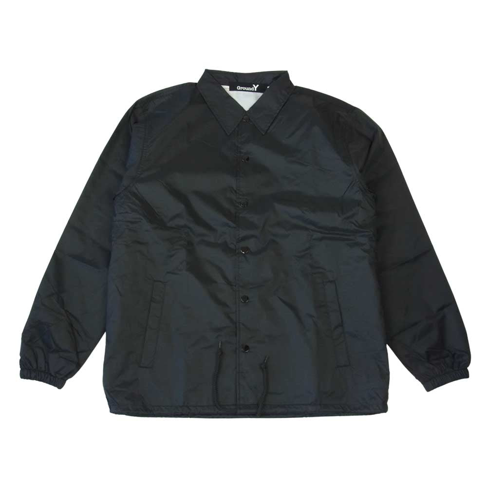 Yohji Yamamoto ヨウジヤマモト GA-J53-600 nylon taffeta GY Logo Coaches Jacket ロゴプリント ナイロン コーチ ジャケット ブラック系 3【新古品】【未使用】【中古】