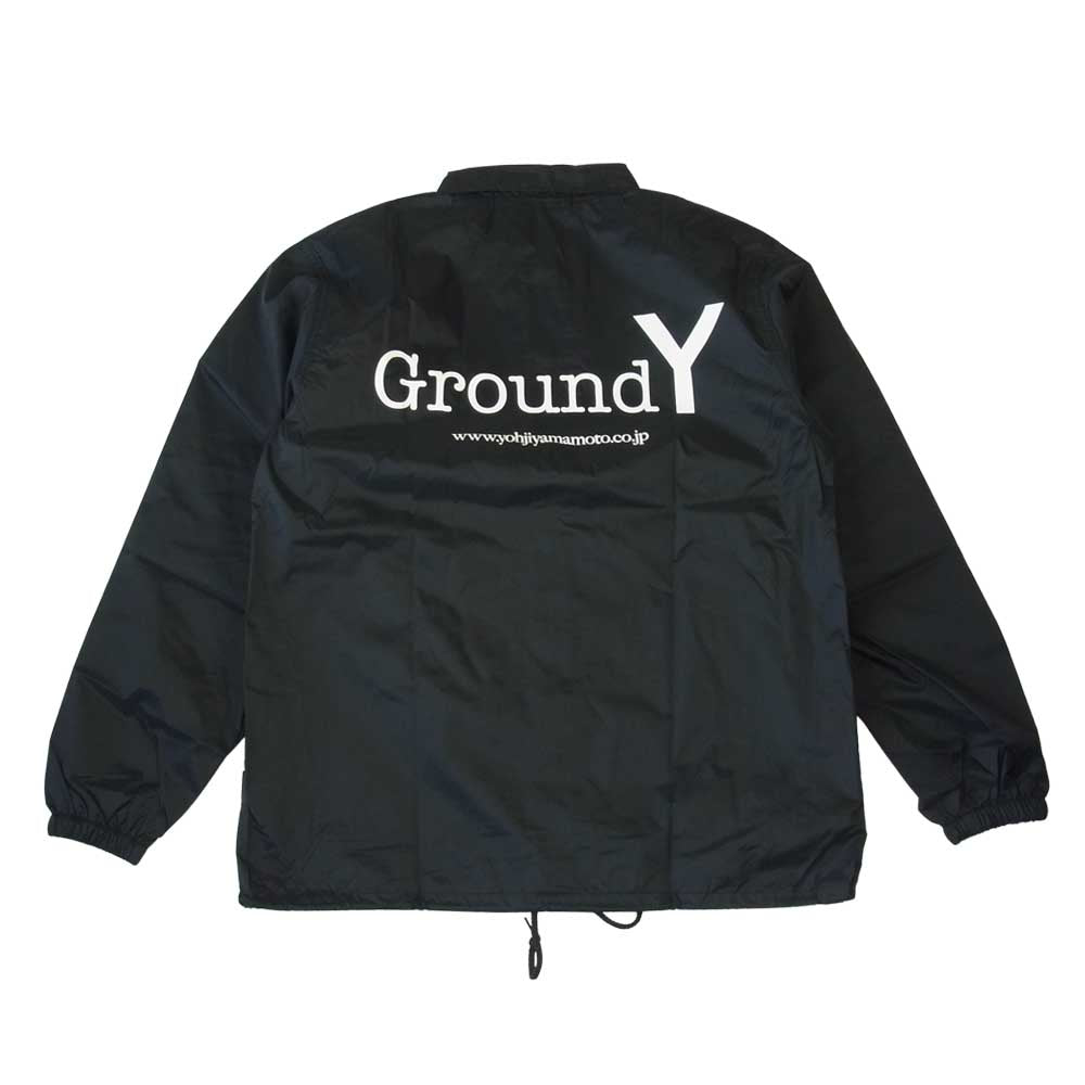 Yohji Yamamoto ヨウジヤマモト GA-J53-600 nylon taffeta GY Logo Coaches Jacket ロゴプリント ナイロン コーチ ジャケット ブラック系 3【新古品】【未使用】【中古】