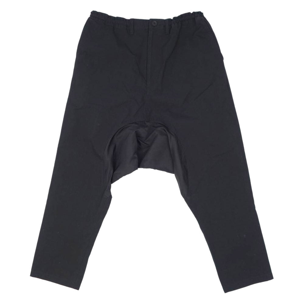 Yohji Yamamoto ヨウジヤマモト 21AW GM-P02-830 GroundY Material Patchwork Deep Sarrouel Pants サルエル パンツ ブラック系 03【新古品】【未使用】【中古】