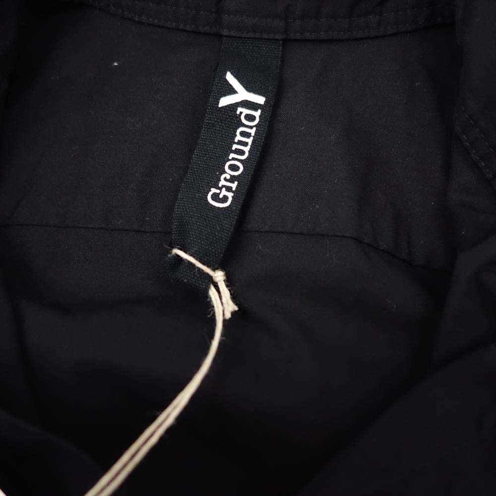 Yohji Yamamoto ヨウジヤマモト 21AW GM-B01-830 GroundY Material Patchwork Long Shirt Dress ロング シャツ ブラック系 03【新古品】【未使用】【中古】