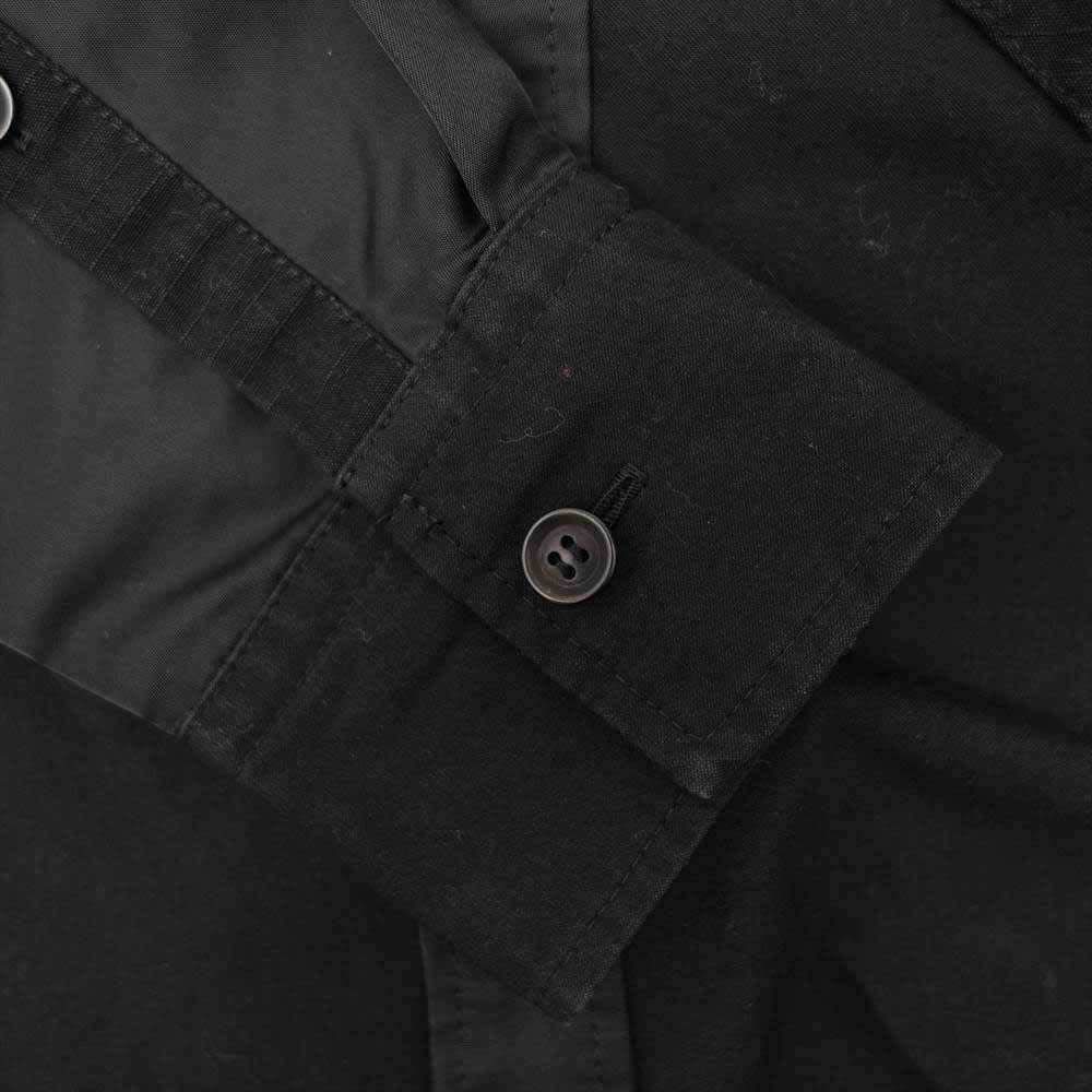 Yohji Yamamoto ヨウジヤマモト 21AW GM-B01-830 GroundY Material Patchwork Long Shirt Dress ロング シャツ ブラック系 03【新古品】【未使用】【中古】