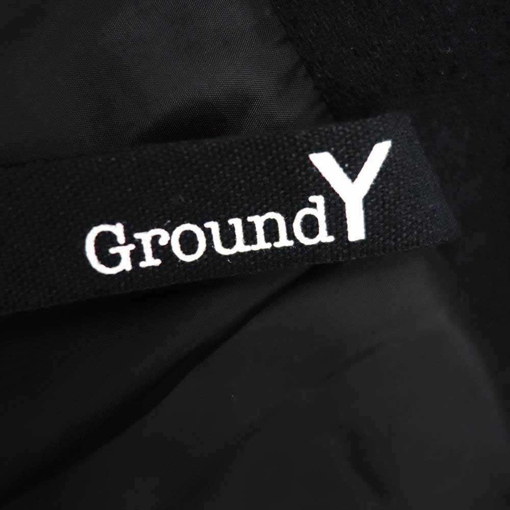 Yohji Yamamoto ヨウジヤマモト 21AW GM-C06-101 GroundY Raglan Big Coat ラグラン ビッグ コート ブラック系 03【美品】【中古】