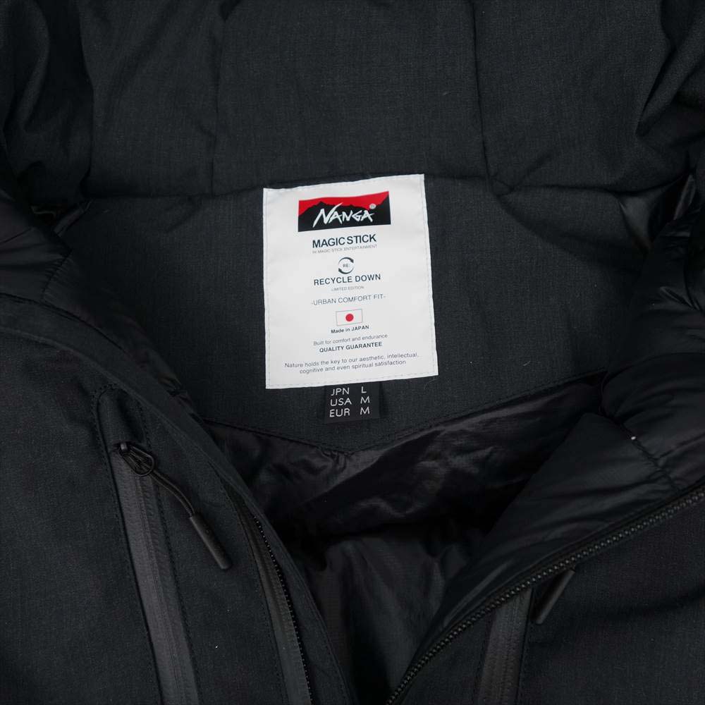 NANGA ナンガ Magic stick マジックスティック Aurora's down jacket MS オーロラ ダウン ジャケット ブラック系 L【中古】