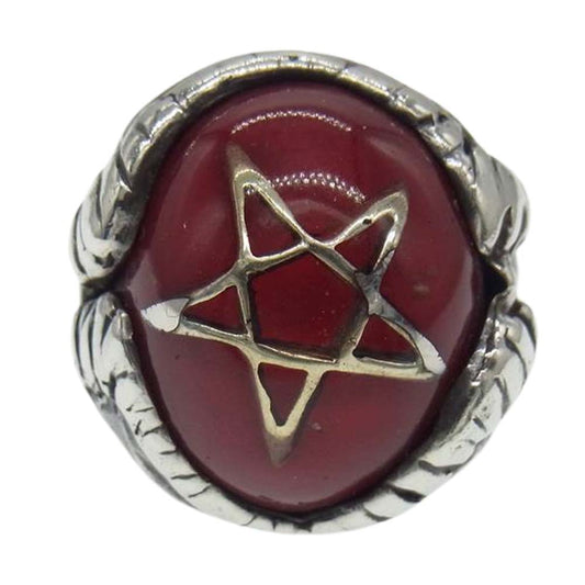 ALEX STREETER アレックスストリーター ニュー エンジェルハート リング シルバー系 レッド系 表記無し【中古】