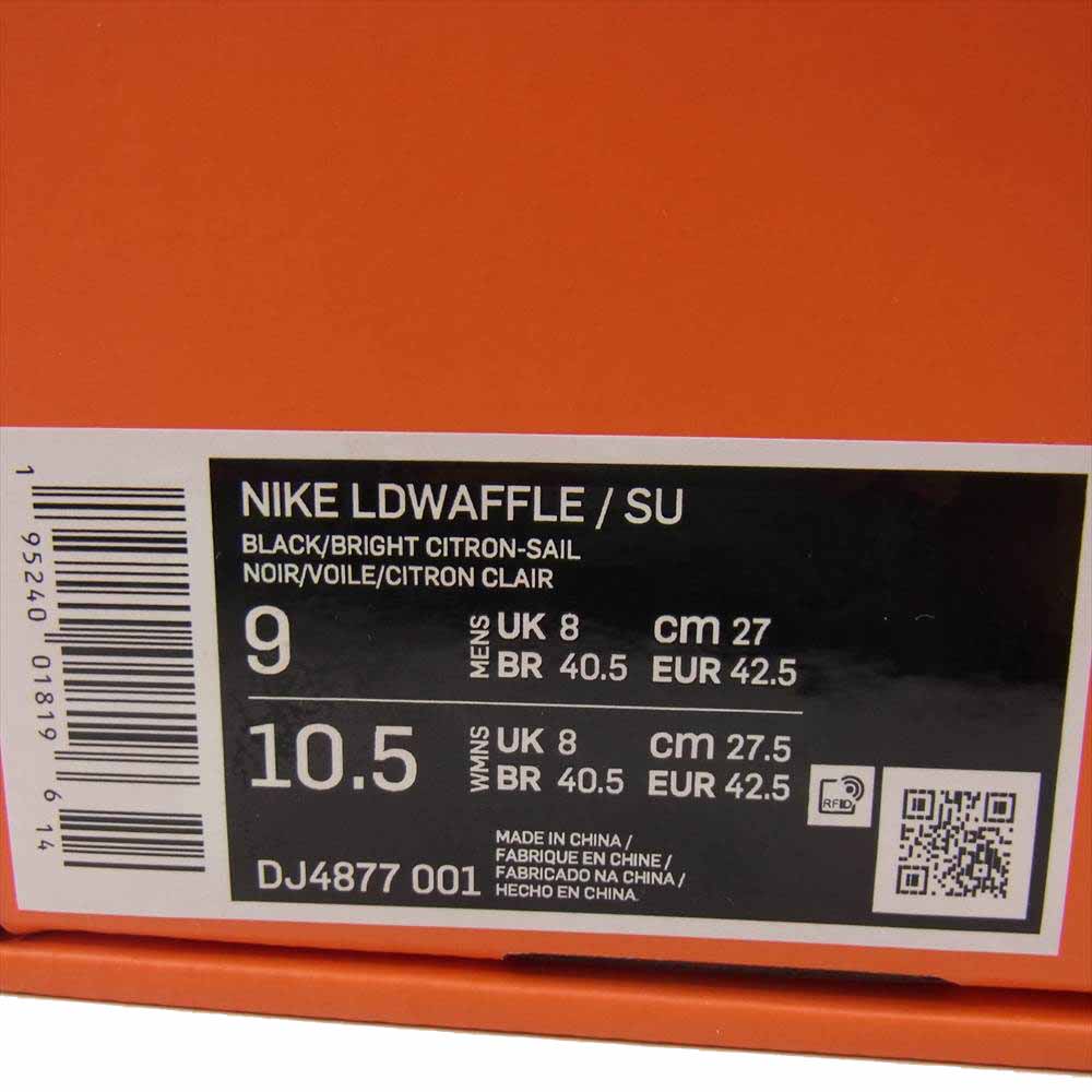NIKE ナイキ DJ4877 001 Sacai UNDERCOVER LD Waffle Bright Citron サカイ アンダーカバー ワッフル ブラック系 イエロー系 27㎝【新古品】【未使用】【中古】
