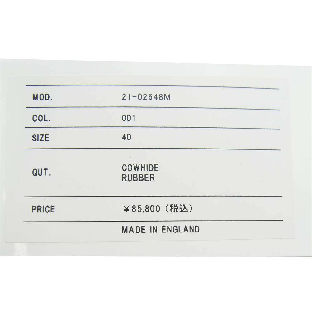 Sacai サカイ 未使用品 George Cox 21-02648M Double Sole Gibson 7 ジョージコックス ダブルソール ギブソン ブラック系 7【極上美品】【中古】