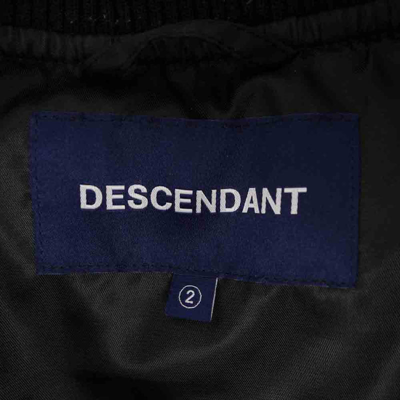 DESCENDANT ディセンダント 20AW FULTON DOWN JACKET キルティング ダウン ジャケット ブラック系 2【中古】