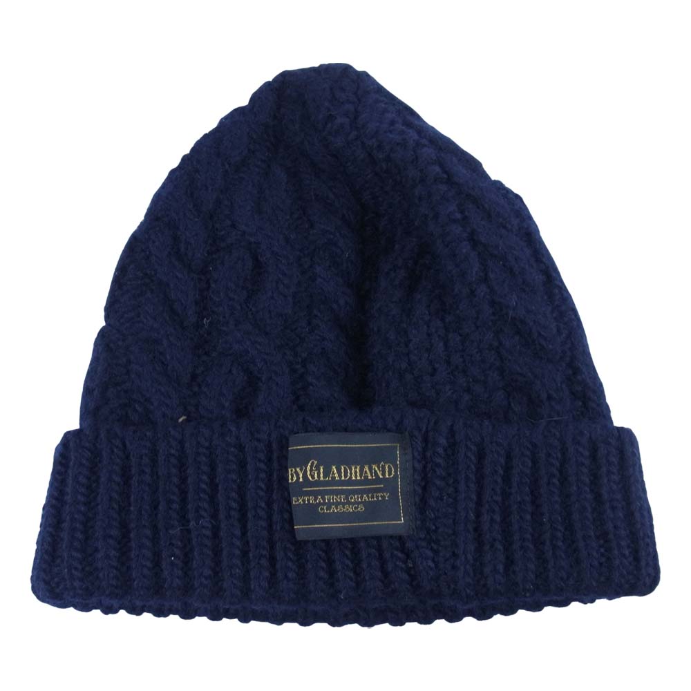 BY GLADHAND バイグラッドハンド BYGH-20-AW-G04 Islands Knit Cap ニット帽 日本製 ネイビー系 F【中古】