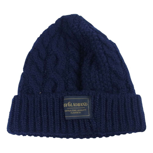 BY GLADHAND バイグラッドハンド BYGH-20-AW-G04 Islands Knit Cap ニット帽 日本製 ネイビー系 F【中古】