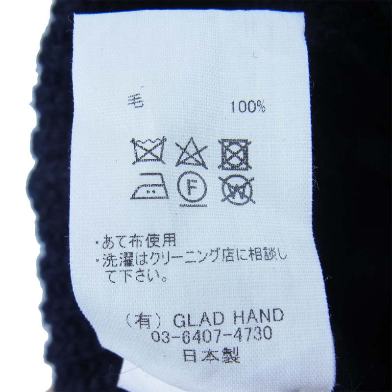 BY GLADHAND バイグラッドハンド BYGH-20-AW-G04 Islands Knit Cap ニット帽 日本製 ネイビー系 F【中古】