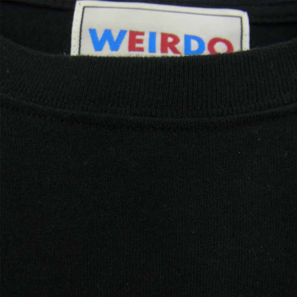 WEIRDO ウィアード ロゴ 長袖 Tシャツ ブラック系 M【中古】
