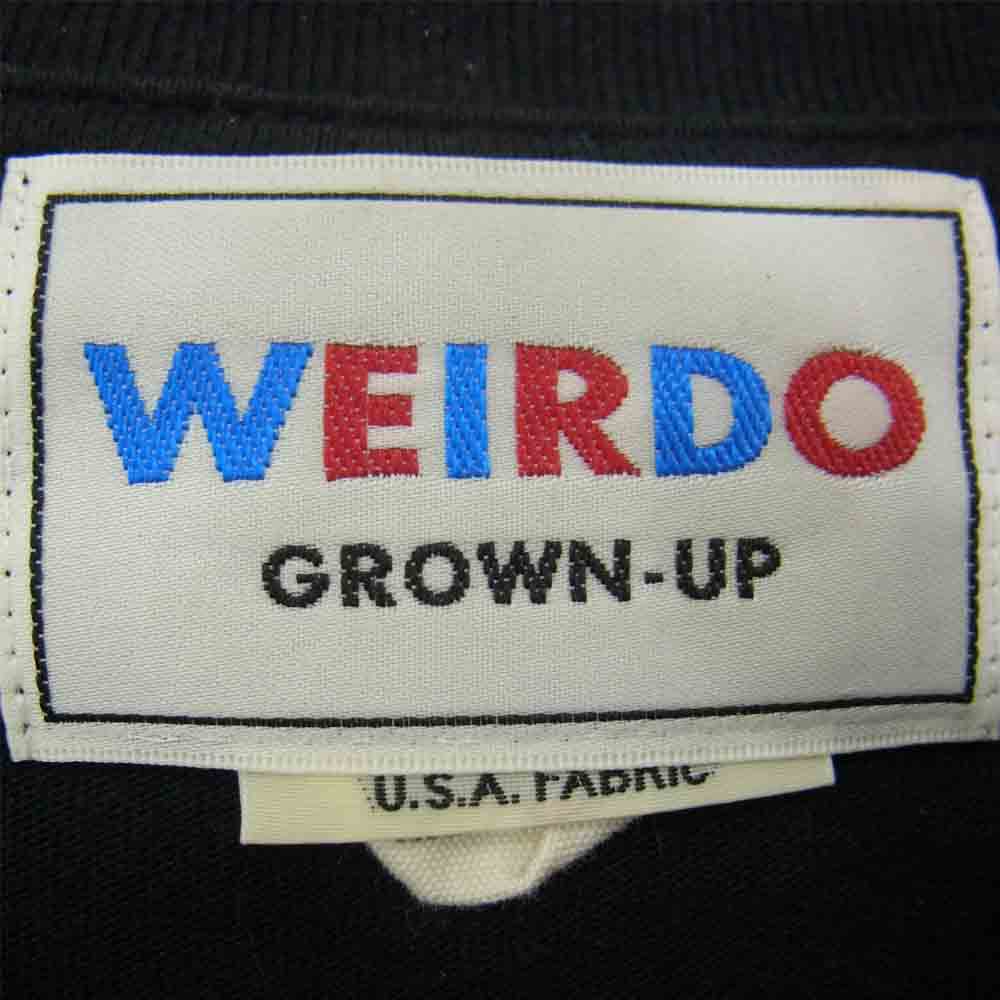 WEIRDO ウィアード ロゴ 長袖 Tシャツ ブラック系 M【中古】