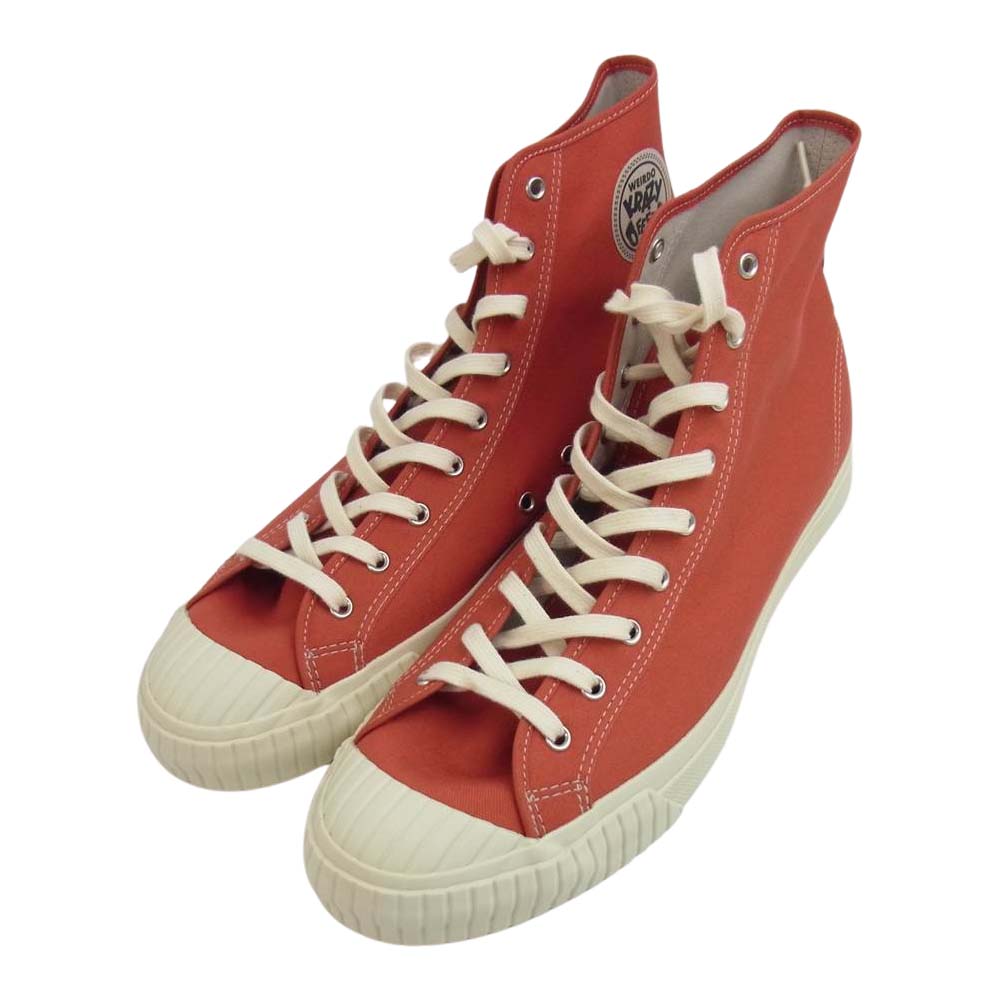 WEIRDO ウィアード KRAZY FEET ハイカットスニーカー  オレンジ系 11【中古】