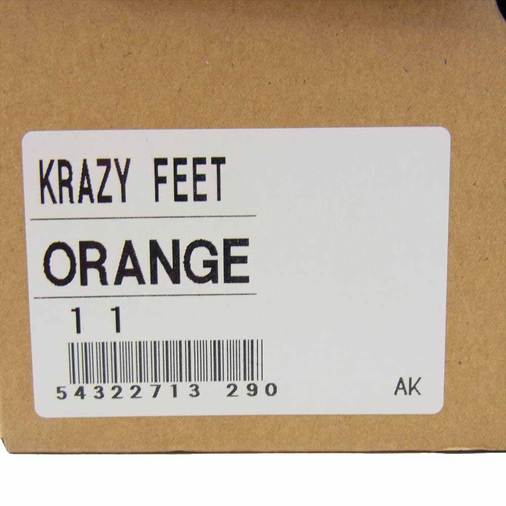 WEIRDO ウィアード KRAZY FEET ハイカットスニーカー  オレンジ系 11【中古】