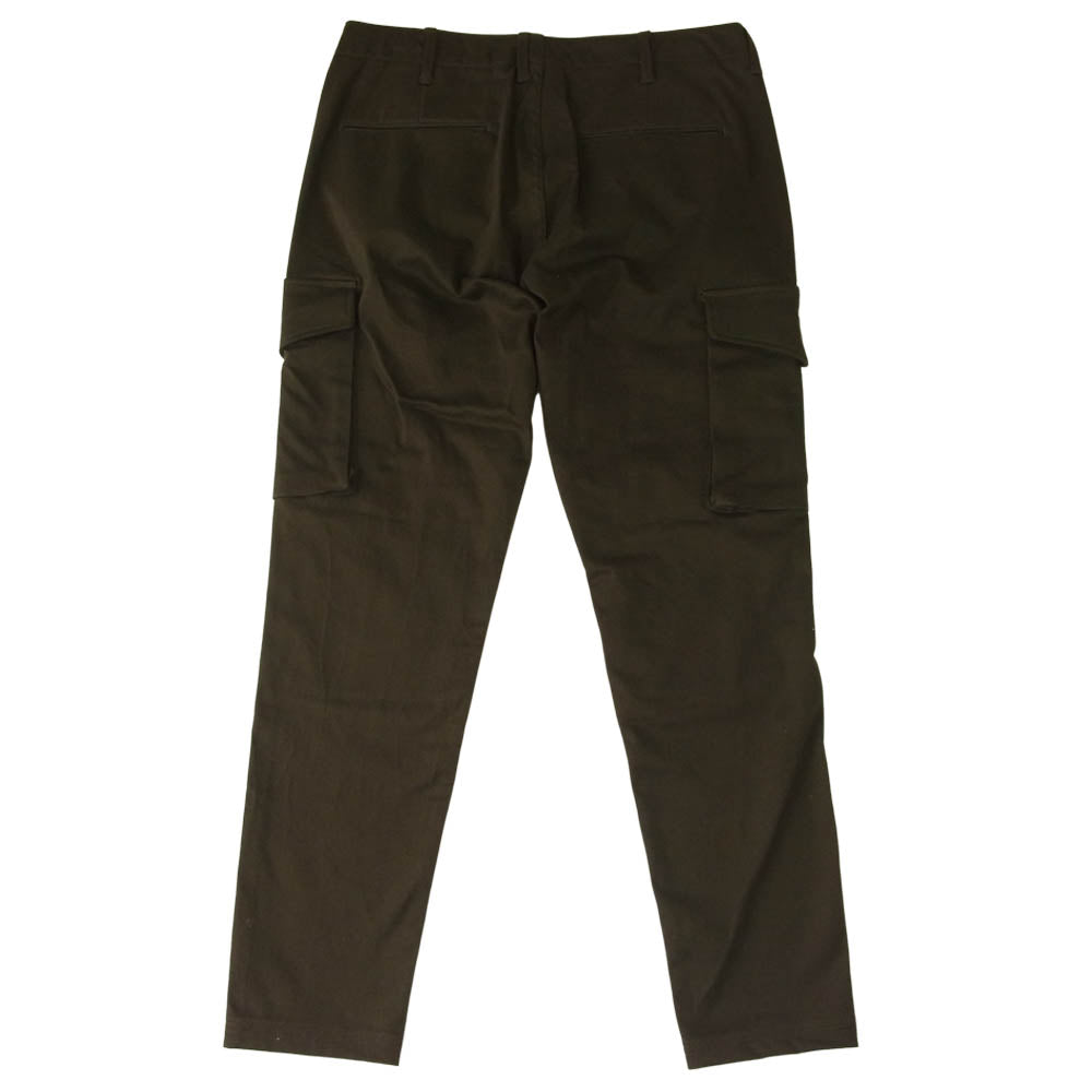 1piu1uguale3 ウノピュウノウグァーレトレ MRP400 CTU201 BACKSATINSTRETCH バイカー ロング パンツ カーキ系 4【美品】【中古】