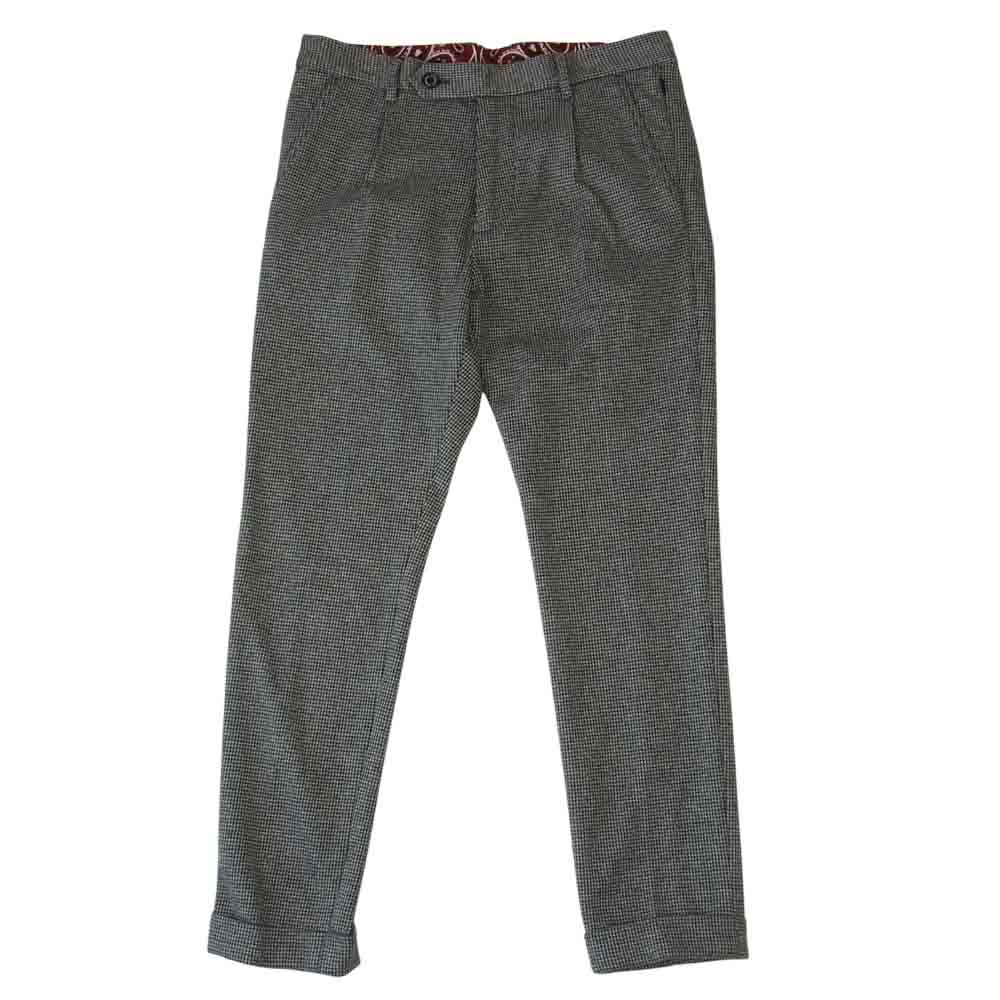 1piu1uguale3 ウノピュウノウグァーレトレ MRP477 WOL111 TRAVEL PANTS トラベル パンツ ブラック系 4【美品】【中古】