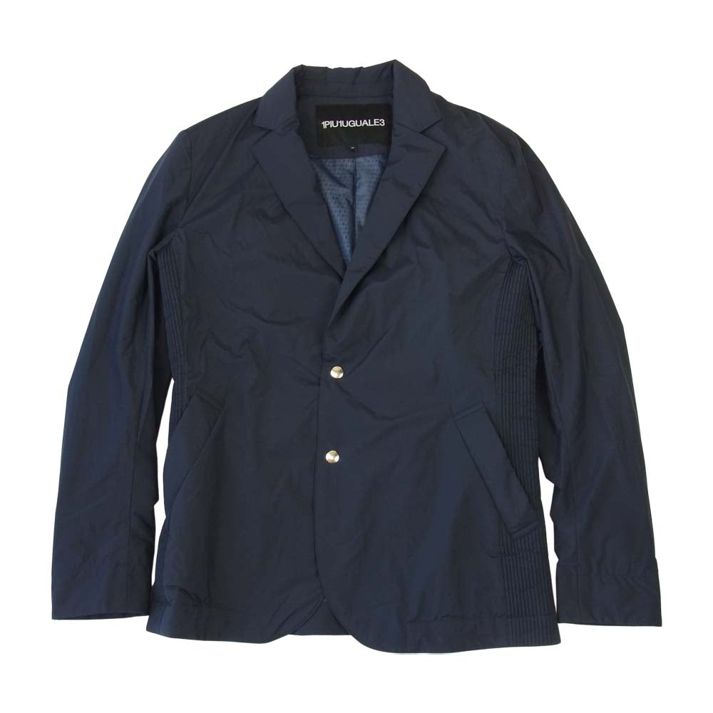 1piu1uguale3 ウノピュウノウグァーレトレ MRB444 NYU027 RIB 2B JACKET リブ ナイロン ジャケット ネイビー系 4【美品】【中古】
