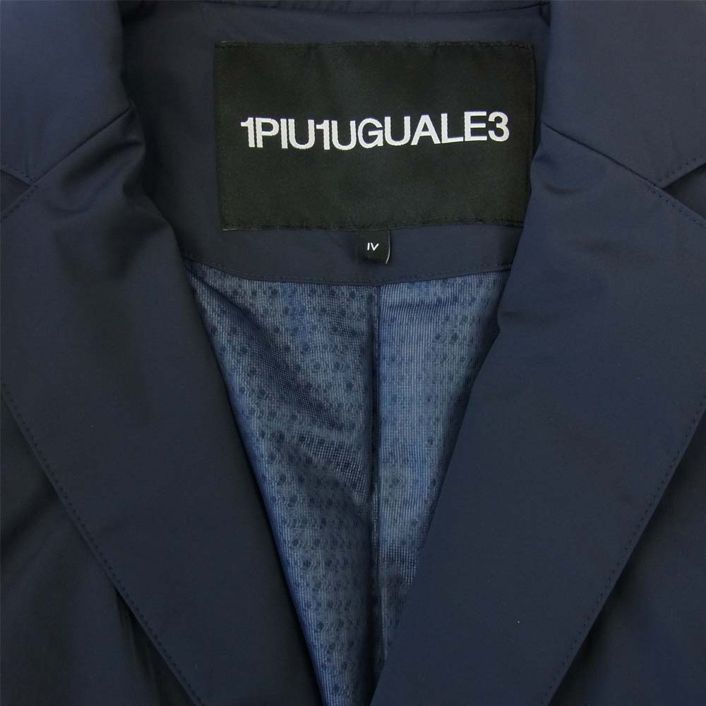 1piu1uguale3 ウノピュウノウグァーレトレ MRB444 NYU027 RIB 2B JACKET リブ ナイロン ジャケット ネイビー系 4【美品】【中古】