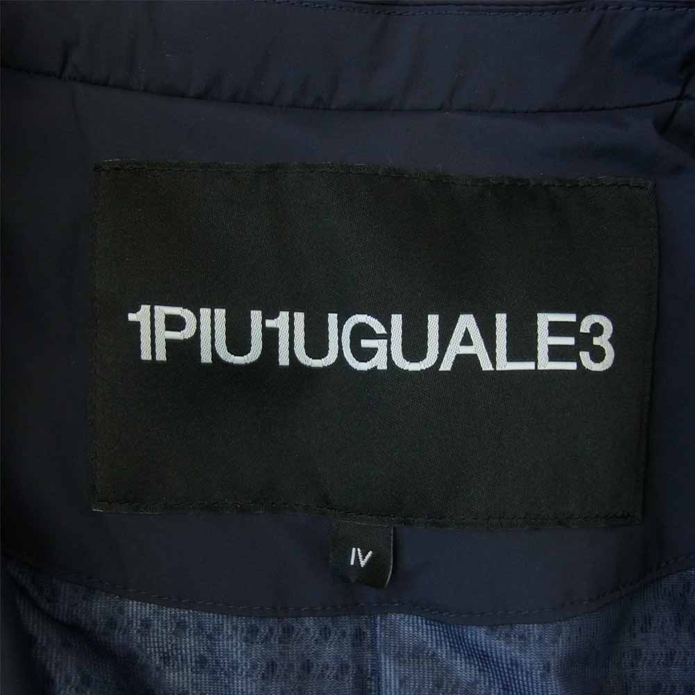 1piu1uguale3 ウノピュウノウグァーレトレ MRB444 NYU027 RIB 2B JACKET リブ ナイロン ジャケット ネイビー系 4【美品】【中古】