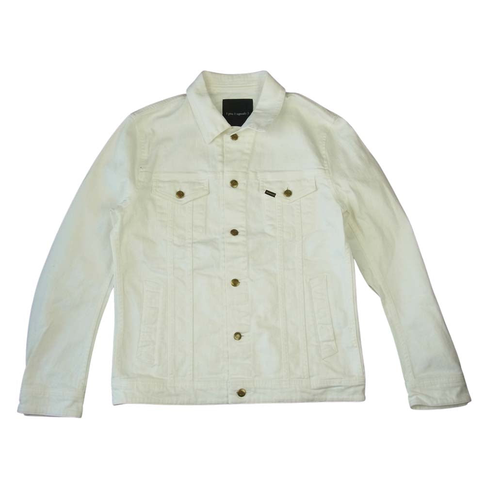1piu1uguale3 ウノピュウノウグァーレトレ MRB185 CTU126 3rd progressive denim デニム ジャケット ホワイト系 6【美品】【中古】