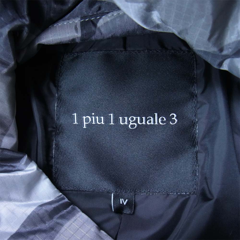 1piu1uguale3 ウノピュウノウグァーレトレ MRC105 NYN026 NEXT WRAP HOODED カモフラ ラップ フーディ ジャケット ダークグレー系 IV【美品】【中古】