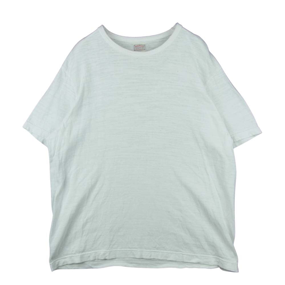 The REAL McCOY'S ザリアルマッコイズ AMERICAN ATHLETIC アメリカンアスレチック SOLID TEE 無地 半袖 Tシャツ ホワイト系 42【中古】