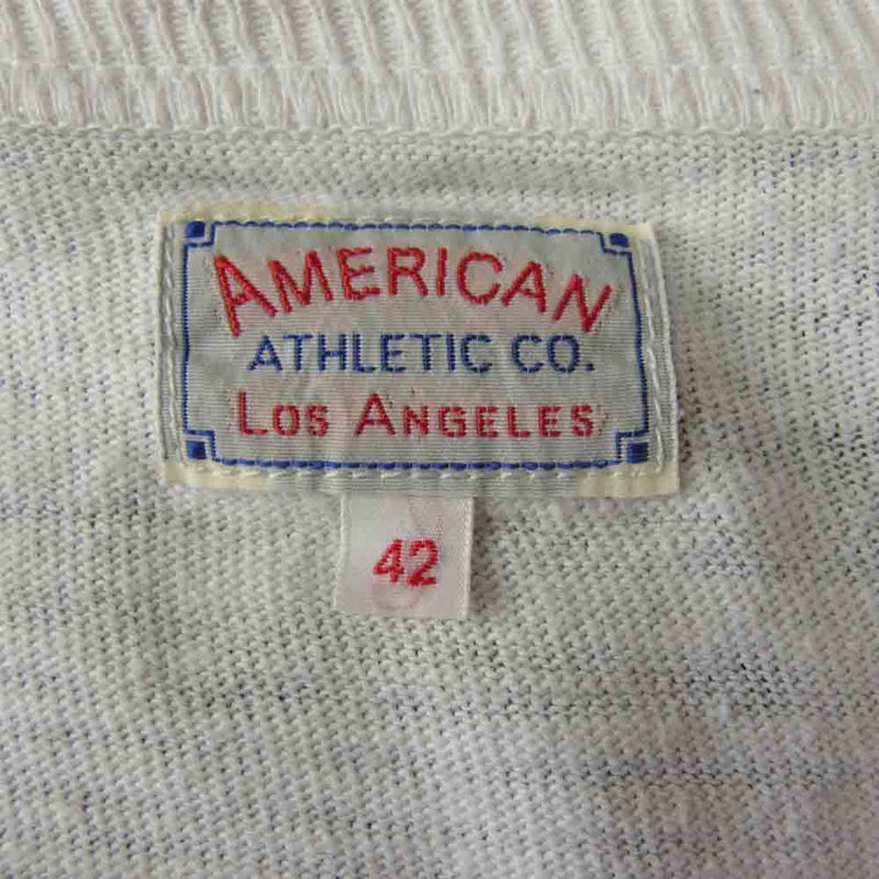 The REAL McCOY'S ザリアルマッコイズ AMERICAN ATHLETIC アメリカンアスレチック SOLID L/S TEE 無地 長袖 Ｔシャツ ホワイト系 XL【中古】