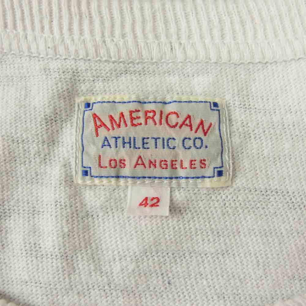 The REAL McCOY'S ザリアルマッコイズ AMERICAN ATHLETIC アメリカンアスレチック SOLID L/S TEE 無地 長袖 Ｔシャツ ホワイト系 XL【中古】