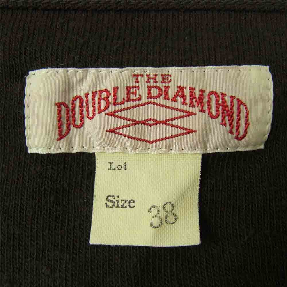 The REAL McCOY'S ザリアルマッコイズ DOUBLE DIAMOND ダブルダイヤモンド ヘンリーネック Tシャツ チャコール系 38【中古】