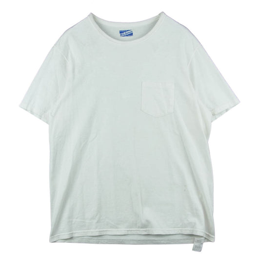 The REAL McCOY'S ザリアルマッコイズ マッコイスポーツウェア ポケット 半袖 Tシャツ ホワイト系 40【中古】