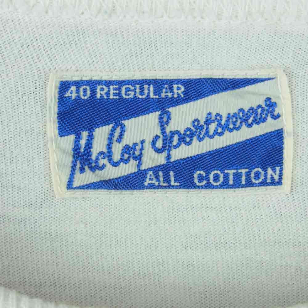 The REAL McCOY'S ザリアルマッコイズ マッコイスポーツウェア ポケット 半袖 Tシャツ ホワイト系 40【中古】