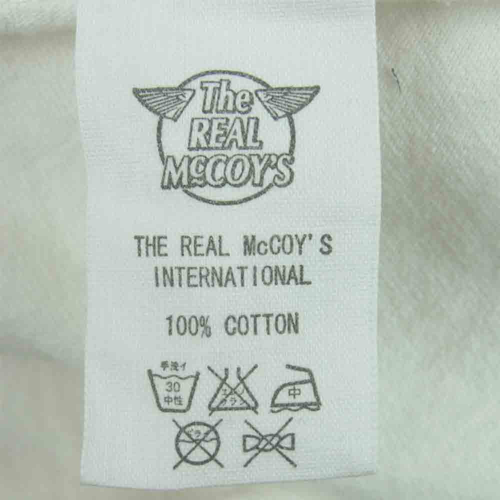 The REAL McCOY'S ザリアルマッコイズ マッコイスポーツウェア ポケット 半袖 Tシャツ ホワイト系 40【中古】