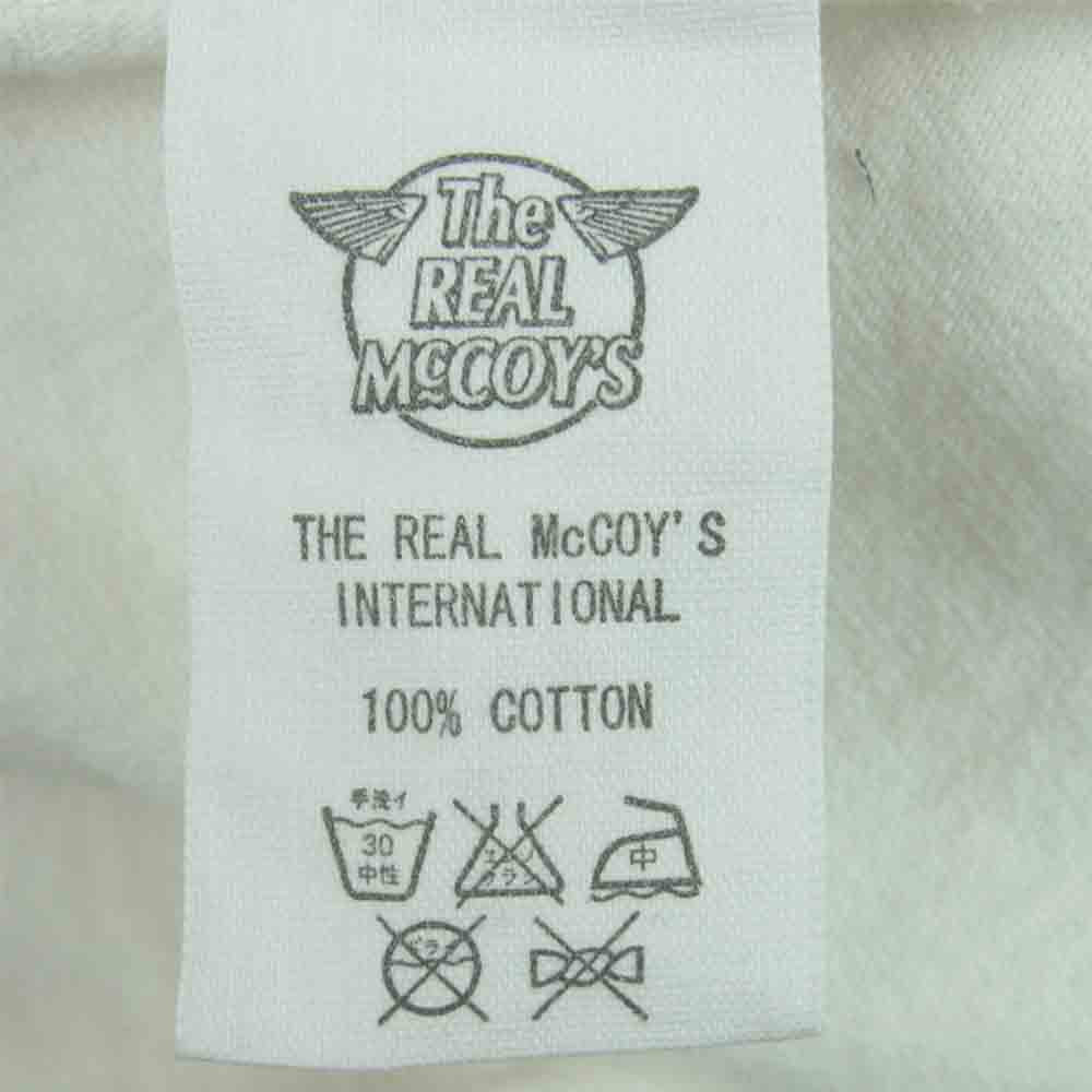 The REAL McCOY'S ザリアルマッコイズ マッコイスポーツウェア ポケット 半袖 Tシャツ ホワイト系 40【中古】
