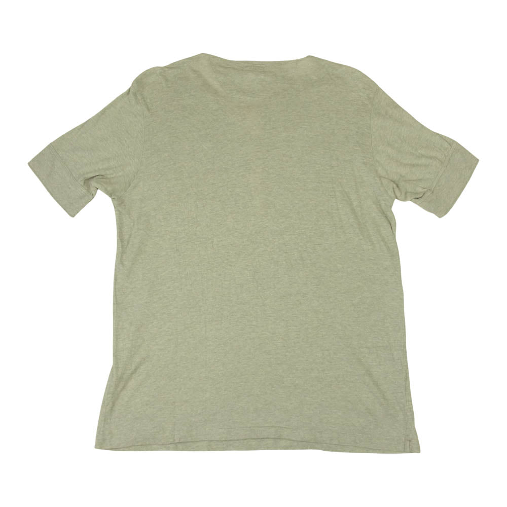 The REAL McCOY'S ザリアルマッコイズ DOUBLE DIAMOND ダブルダイヤモンド ヘンリーネック Tシャツ グレー系 L【中古】